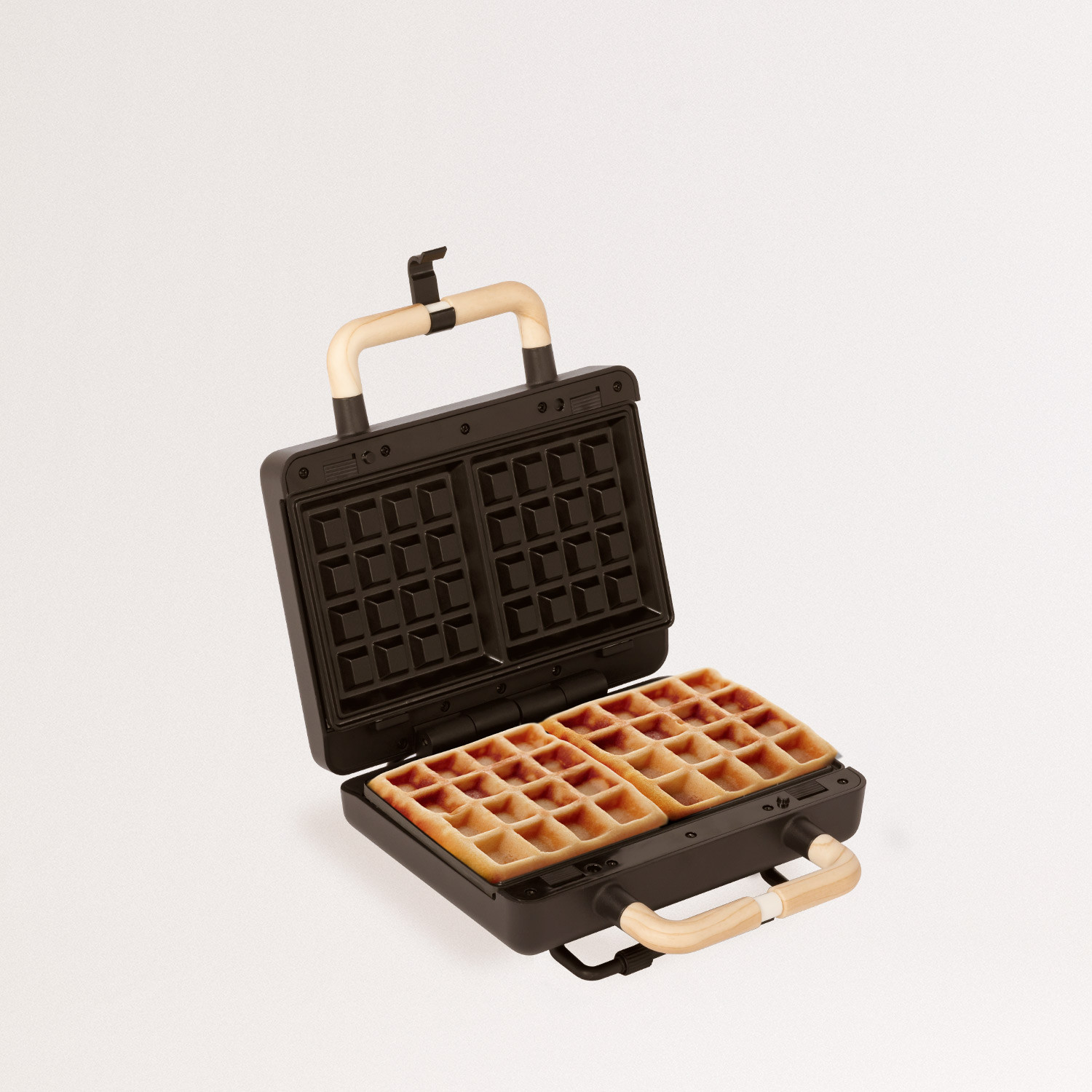 Sandwichera Create negra grill y gofrera de placas intercambiables - STONE  2 in 1 COMPACT TU - goon